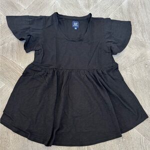 GAP Maternity Black Flowy Top